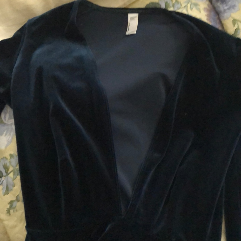 American apparel velvet romper